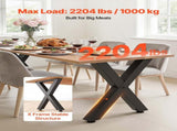 Table Legs, 750 x 600 mm Steel Furniture Legs, Modular Design, Easy Assembly, 1000 kg Max V952-ZTCFKXX2824IDAGR1001V0