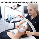 White Half Moon Floor Fill Lamp for Salon Tattoo Eyelash Makeup Beauty LED Lash Light V201-QHGMMOREONE050