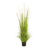 SOGA 120cm Nearly Natural Plume Grass Artificial Plant APLANTFH6004