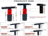 Four-in-One Hinge Gap Adjustment Tool with Interchangeable T-Type Heads for Aligning Door Hinges, V1341-ZY-ZYBAJ7G5-BLACK