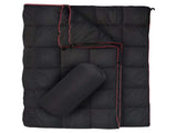 Black Compact Lightweight Quilted Blanket - Soft, Warm, and Portable for Outdoor Adventures V888-ELOSUNG46770