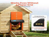 Automatic Chicken Coop Door, Battery Powered Chicken Coop Door with Timer & Manual Setting, V952-JSKMQCSSKGDCNGEKL001V9
