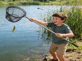 Fishing Net Minnow Nets with Telescopic Fishing Pole Handle, Small Fishing Landing Net for Saltwater V1192-AZ-W-25262