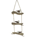 Birds On Driftwood w Rope Wall Art 47cm V637-12825BRD