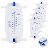 1000ml Leg Bag Urinary Drainage Bag Anti Reflux Valve, 33.8oz Large Capacity Urine Leg Catheter V1192-AZ-W-28454