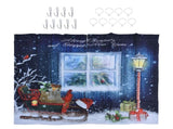 Christmas Style Curtain Personalized 3D Digital Printing Blackout Curtains Waterproof Cloth Shower V1294-YM0523-3117210203312