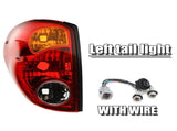 2Pcs Rear Tail Light Brake Lamp with Wiring for L200 2005-2016 Red Yellow Lens Signal Lighting V1366-AZ2-W-04104