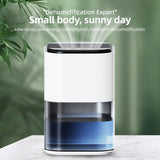 Dehumidifier for Home with Colorful Light 70oz Small Dehumidifier with Auto Shut Off Low Noise Sleep V1294-YM0901-H48202W-US