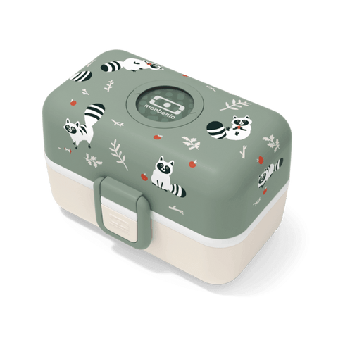 Monbento Tresor Graphic Kids's Bento Box- Green Raccoon Green Raccoon DTK-MO-17014073