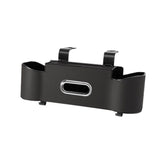 Black Multifunctional Car Seat Back Organizer - Nappa Leather Tissue Box Holder with Cup V888-ELOSUNG56213-5