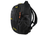 Pierre Cardin Mens Nylon Adventure Travel & Sport Large Backpack Bag in Grey/Black V563-PC3852-GREY