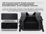 Grey Premium Business Expandable Travel Backpack with External USB Charging - 20-35L Large-Capacity V888-ELOSUNG42721