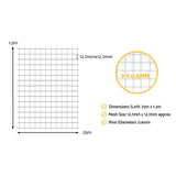 i.Pet Poultry Chicken Fence Pet Netting Wire Mesh Roll Duck Goose Coop 25Mx1.2M PET-CF-25X120-SV
