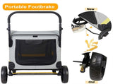 Large Dog Stroller Foldable Pet Pushchair with Doors V767-P-XL121-M-G1