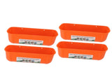 4pcs Large Chicken Feeder Feed Trough with Clips Hanging Fence Feeders for Goat Duck Goose Livestock V1294-YM0901-3111240029114