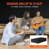 VEVOR Acoustic Foam Panels 2 Pack 48 x 24 x 2 in for Studio Wall and Ceiling V952-FZZSPMBHSL481YC0DV0