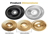 3PCS Wood Carving Disc, Upgrade Angle, Multi-Shape Grinding Wheel Set, Fast Wood Removal & Shaping V1366-AZ2-W-11642