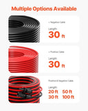 VEVOR 30FT Solar Panel Extension Wire with Female & Male Connectors 10AWG 1 Pair V952-TYNDCBYZXSX38XV37Y3