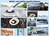 Professional Telescopic Car Microfiber Wash Mop - 90&deg Rotating Detachable Brush Head, 15&deg V888-ELOSUNG52089
