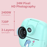 Blue Cartoon Kids Digital Camera With Rotating Lens - 16G Hd Print PRL-5090892060DBT