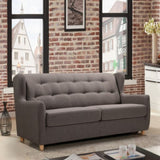 MARQUIS 2 Seater Sofa bed with Separate Foam Mattress-Dark grey V606-FURNI-SOF-T369-MARQ-DG