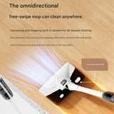 White Cordless Vacuum and Mop Combo - 6kPa Suction, 2000mAh Battery, 180&deg Flexible Floor Brush, V888-ELOSUNG53090