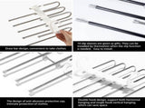 2 Pack Adjustable Multi-Layer 5 in 1 Pants Hanger for Wardrobe and Home Storage V178-29489