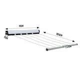 5 Line Retractable Clothesline 10m Heavy Duty Wall-Mounted Iron Clothes Dryer Outdoor Indoor Drying V985-RETRACTABLECLOTHESLINE