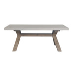 Byron Outdoor PolyCement Top Coffee Table White V315-VHO-PASO-12