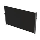 Retractable Side Awning, 160X300cm Aluminum Outdoor Privacy Screen, 280g Polyester Water-proof V952-ZYPF160X300CMBK01V0