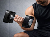 Centra 4-20kg Adjustable Dumbbells Weight Plates Home Gym Training Fitness SP1083-20-AU