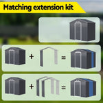 Giantz Garden Shed Extension Kit Outdoor Storage Tool Sheds Workshop House Shelter SHED-GAB-4X7-EXT