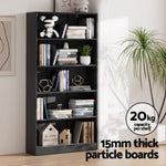 Artiss Bookshelf 5 Tiers ANTON Black FURNI-Q-BSHELF-04-BK-AB