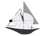 Wall Clock Modern Simple Quiet Sailboat Clock for Home Living Room Dining Room Decoration V1294-YM0901-3115250011211