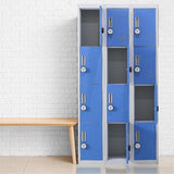 12-Door Locker for Office Gym Shed School Home Storage - 4-Digit Combination Lock V63-839001