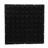 64 Pockets Vertical Outdoor Garden Felt Plants Flower Growing Bag Wall Hanging Planter V1294-YM0901-JYB00528-01