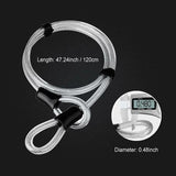 Bicycle U-Lock Steel Cable Lock With Bracket 2 In 1 Flexible U-Lock Steel Cable V1188-MS-227-2244