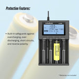 LiitoKala Lii-M4 Smart Battery Charger LCD - 4-Slot USB for 18650 AA AAA Li-ion V238-SUPDZ-41167153594448