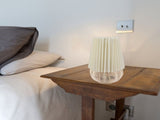 Small Table Lamp Bedside Nightstand Mini Lamp for Bedroom Living Room Side Table Rattan Pleated V1294-YM0901-3119230197611