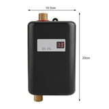 220V 3800W Mini Electric Tankless Instant Hot Water Heater Bathroom Kitchen Washing Black V1294-YM0722-JYA02273-02