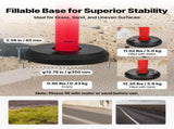 2 Pack Traffic Delineator Posts, 1140 mm Traffic Safety Cones with Fillable Base and Reflective V952-TCDZJTJSZHS4ZA5MR001V0
