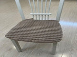 Set of 4 Chair Cushion with Ties for Dining Chairs Non Slip Kitchen Dining Chair Pad and V1188-ZC-LHJ-616