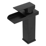 G1/2 Cold Hot Mixer Water Tap Black Faucet with Long Handle for Bathroom Hotel Homestay V1294-YM0710-3112210077111