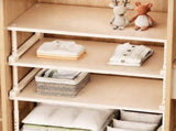 Extendable Wardrobe Divider Shelf Expandable Storage Organizer 15.7-25.6 Inches Adjustable Cabinet V1366-AZ2-W-14771