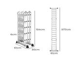Traderight Multi Purpose Ladder Aluminium HW0038-570
