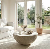 Lunar Stone Coffee Table - Fossil V355-IA-CT-LUN-ST