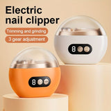 Smart Electric Nail Clipper 2-in-1 Polishing & Grooming Tool, USB Rechargeable, 500mAh Li-Polymer V1102-ZNZJQ001