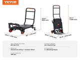 Aluminum Truck, 2 in 1, 136 kg Max Load Capacity, Heavy Duty Industrial Convertible Folding V952-DGNSTHC300BE75URLV0