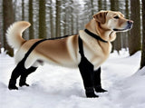 Dog Suspender, Tall Dog Anti-Slip & Fall Waterproof Shoes Leggings, Adjustable Suspender V1366-AZ2-W-01810