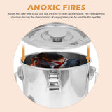 Fire Extinguisher Bucket Airtight Stainless Steel for Outdoor V1366-AZ2-W-16058
